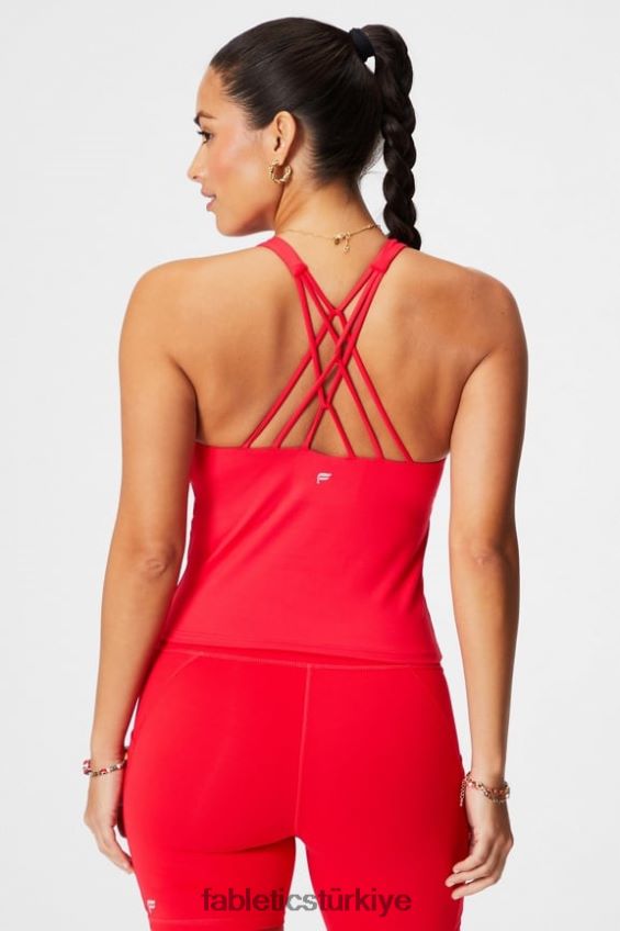 tr Fabletics kadınlar askılı dahili sütyen atleti klasik kiraz 40R06B2129