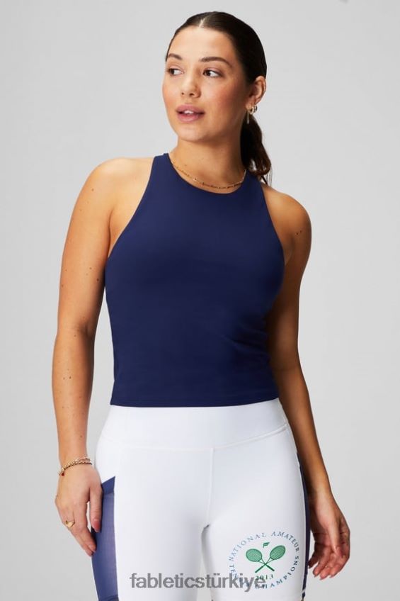 tr Fabletics kadınlar askılı dahili sütyen atleti kolej donanması 40R06B2131