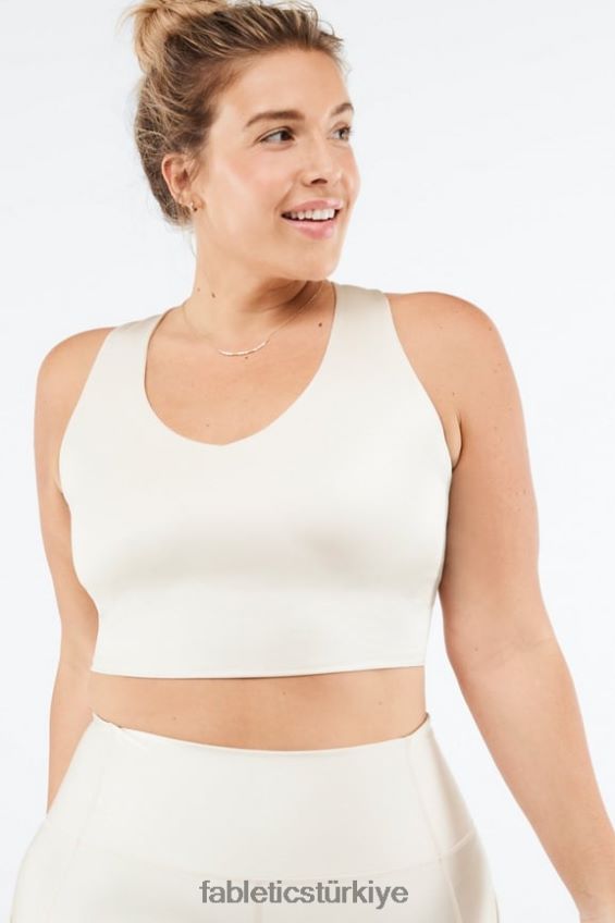 tr Fabletics kadınlar averie shine yerleşik sutyen tankı gri sis parlaması 40R06B2225