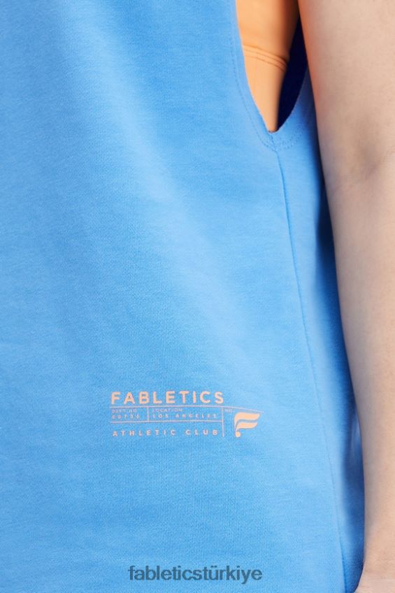 tr Fabletics kadınlar büyük boy havlu tankı adadan kaçış/atletizm kulübü 40R06B2261