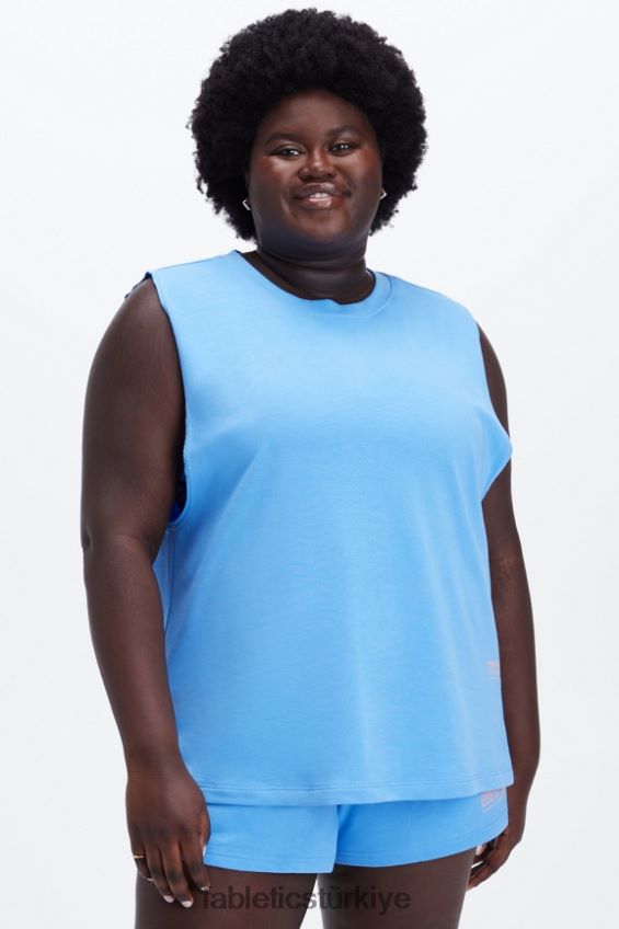 tr Fabletics kadınlar büyük boy havlu tankı adadan kaçış/atletizm kulübü 40R06B2262