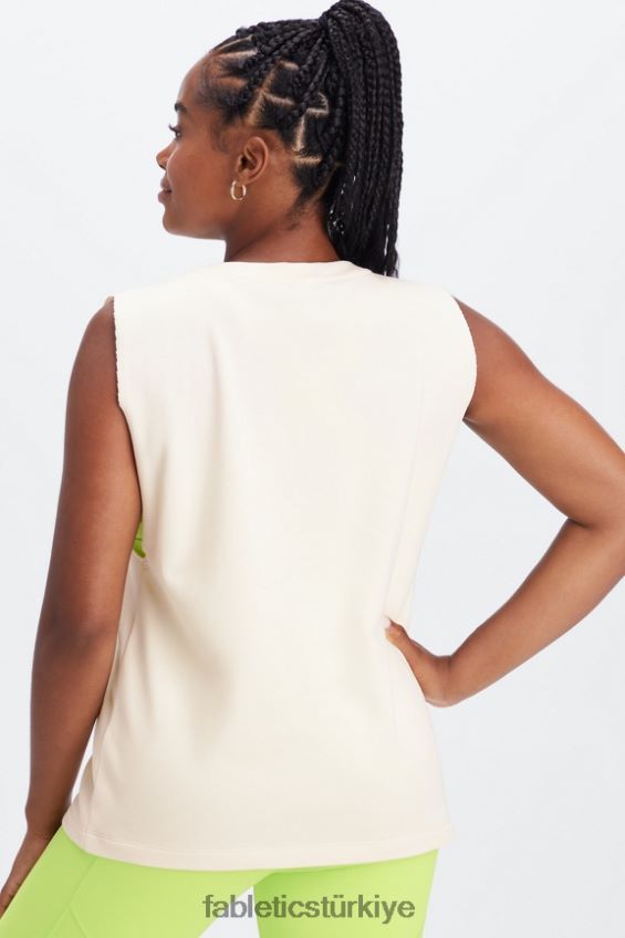 tr Fabletics kadınlar büyük boy havlu tankı ak balıkçıl/atletizm kulübü 40R06B2260
