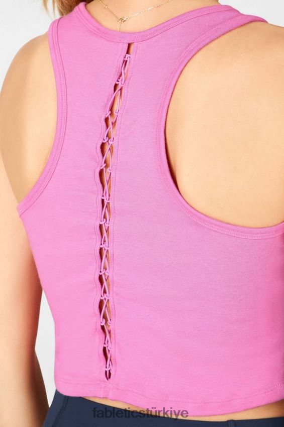 tr Fabletics kadınlar bree bağcıklı tank pembe sörf 40R06B2408