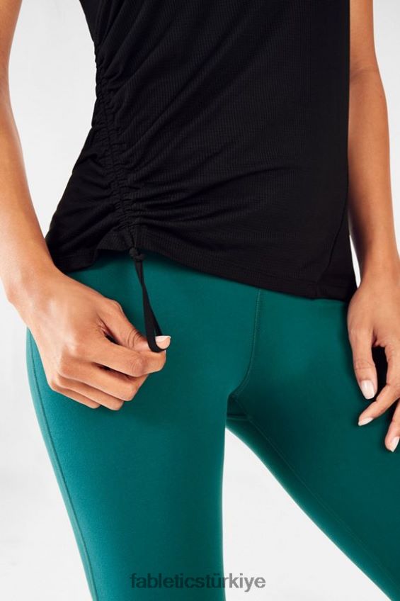 tr Fabletics kadınlar cashel kavisli cinch tankı siyah 40R06B2392
