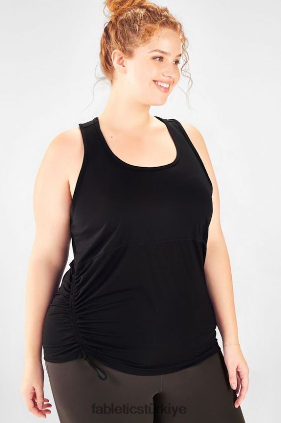 tr Fabletics kadınlar cashel kavisli cinch tankı siyah 40R06B2393