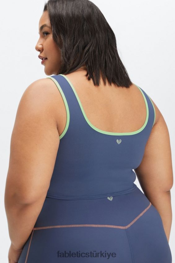 tr Fabletics kadınlar catalina yerleşik sütyen tankı derin kobalt çok 40R06B2275