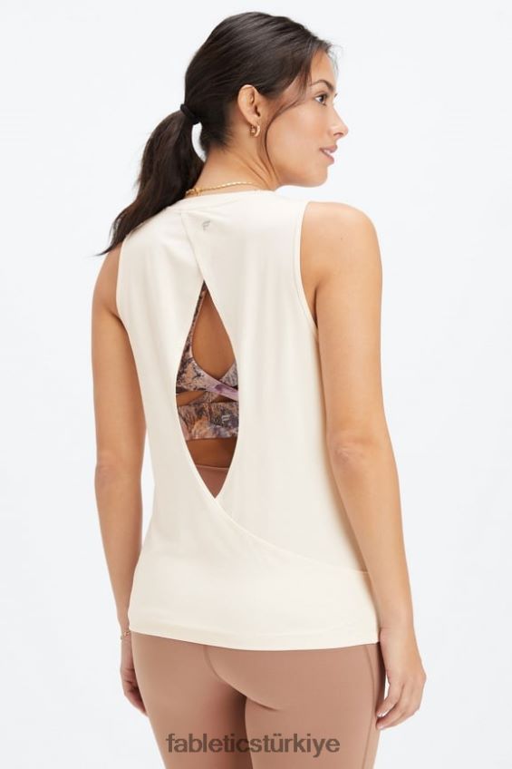 tr Fabletics kadınlar dry-flex açık arka tank ak balıkçıl 40R06B2121