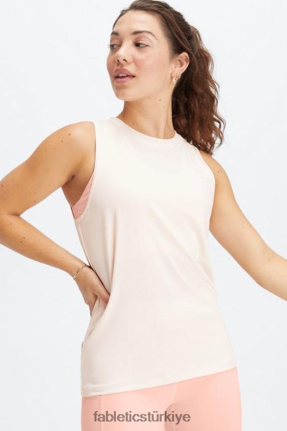 tr Fabletics kadınlar dry-flex açık arka tank yulaf 40R06B2124