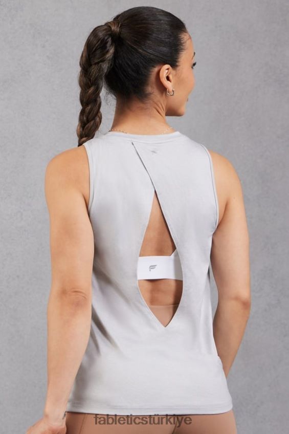 tr Fabletics kadınlar dry-flex açık arka tank yumuşak gri funda 40R06B2127