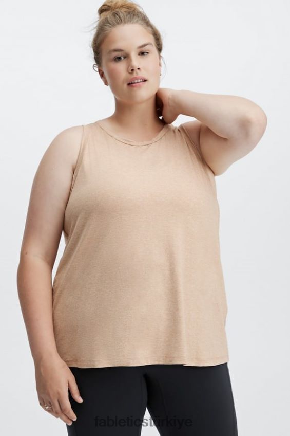 tr Fabletics kadınlar dry-flex bükümlü arkası açık tank çöl funda 40R06B2292