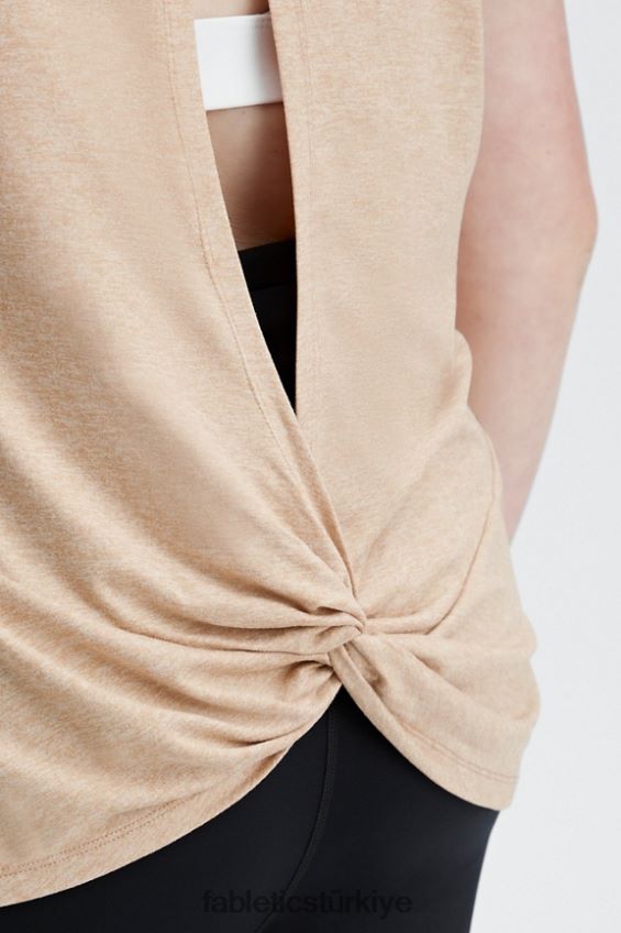 tr Fabletics kadınlar dry-flex bükümlü arkası açık tank çöl funda 40R06B2292