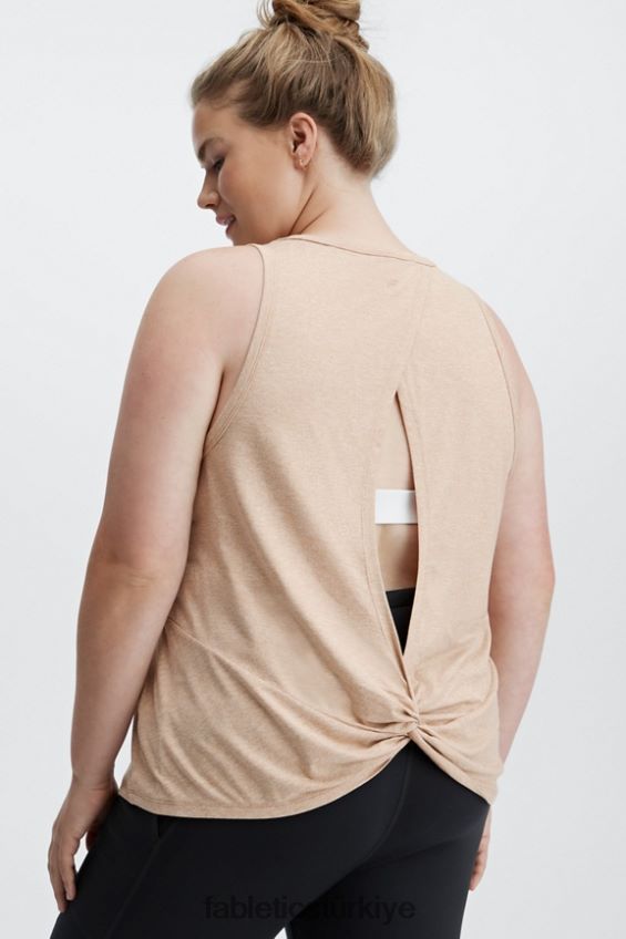 tr Fabletics kadınlar dry-flex bükümlü arkası açık tank çöl funda 40R06B2292