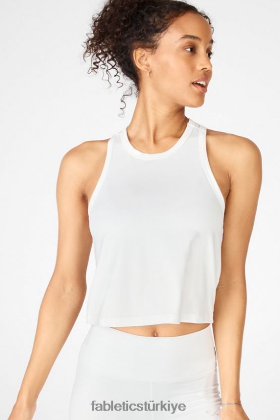 tr Fabletics kadınlar dry-flex klasik tank beyaz 40R06B2219