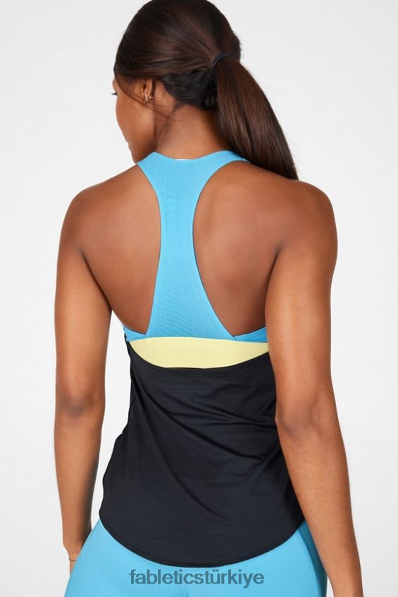 tr Fabletics kadınlar eko-bilinçli dahili sütyen tankı siyah/açık gök mavisi/limon kreması 40R06B2401