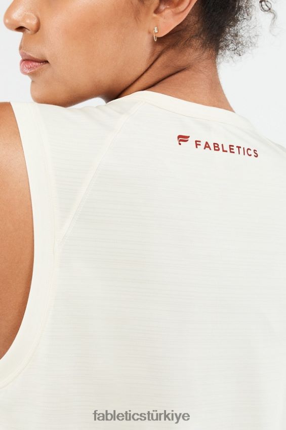 tr Fabletics kadınlar eko-bilinçli kas tankı hindistan cevizi/kiraz patlaması logosu 40R06B2304