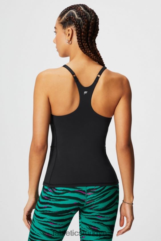 tr Fabletics kadınlar hareket halindeyken yerleşik sütyen tankı siyah 40R06B2178