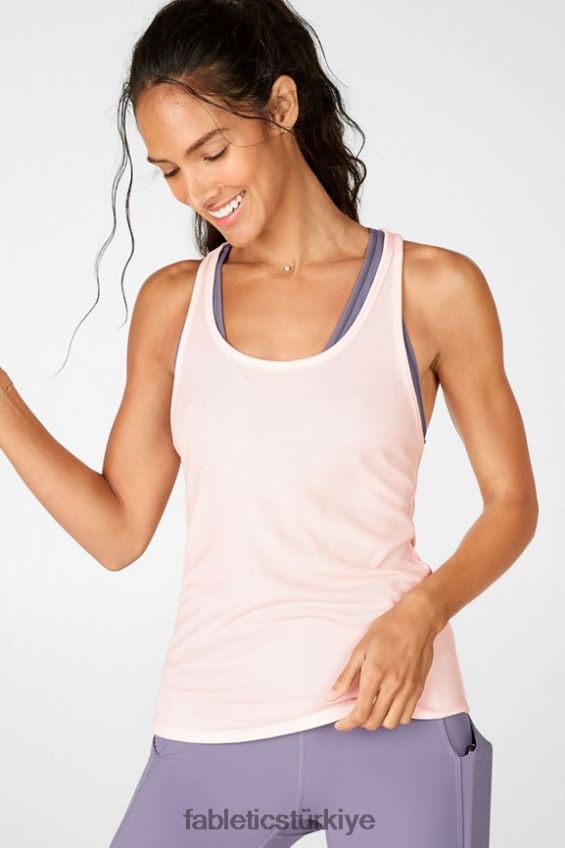tr Fabletics kadınlar jess yarışçı sırtı tankı opal 40R06B2357