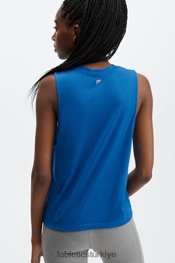 tr Fabletics kadınlar kırpılmış kas tankı iyi hisset/elektrik mavisi 40R06B2332