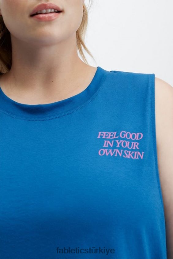 tr Fabletics kadınlar kırpılmış kas tankı iyi hisset/elektrik mavisi 40R06B2333
