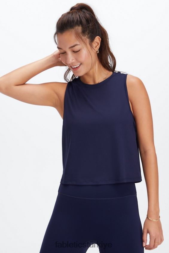 tr Fabletics kadınlar kuru esnek kas tankı derin donanma 40R06B2208