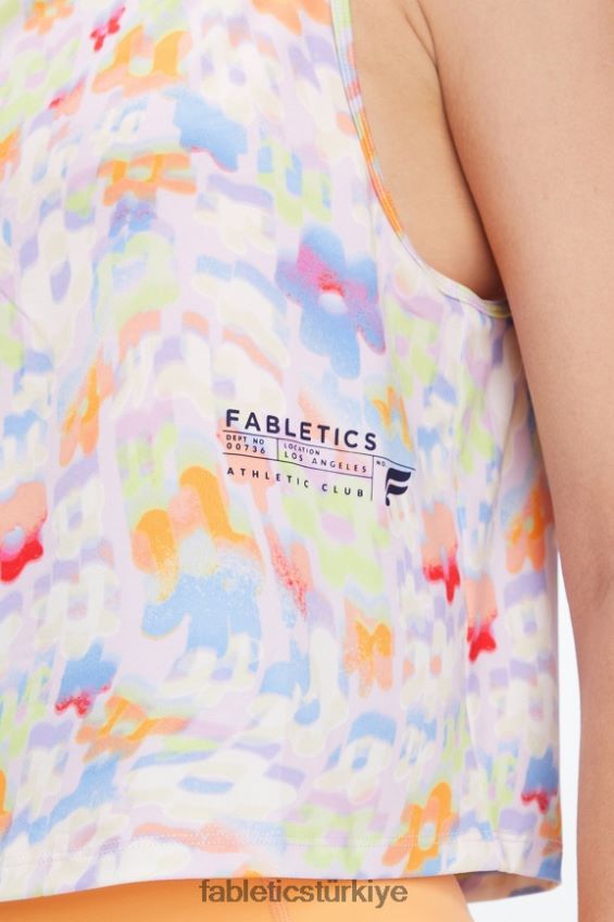 tr Fabletics kadınlar kuru esnek kas tankı yeni dalga çiçek/atletizm kulübü 40R06B2206