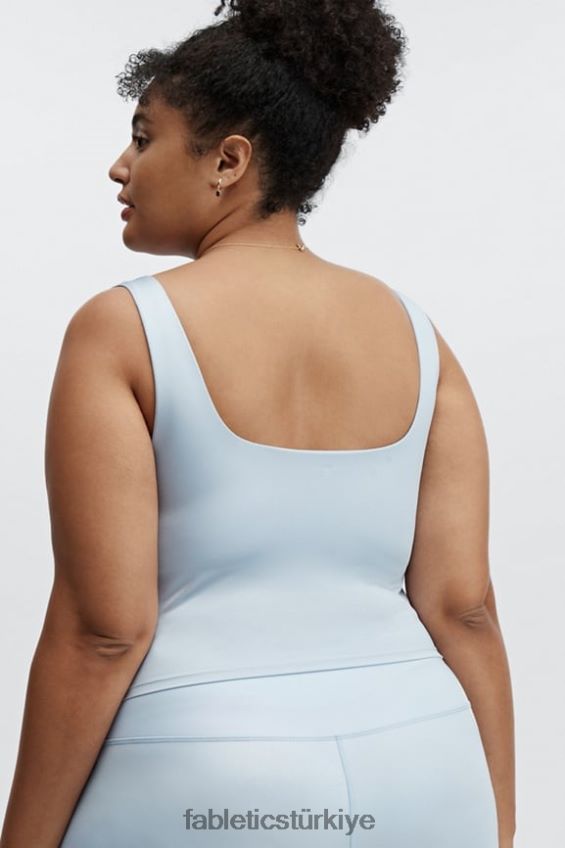 tr Fabletics kadınlar lydia shin dahili sutyen atleti yanardöner toz mavi 40R06B2294