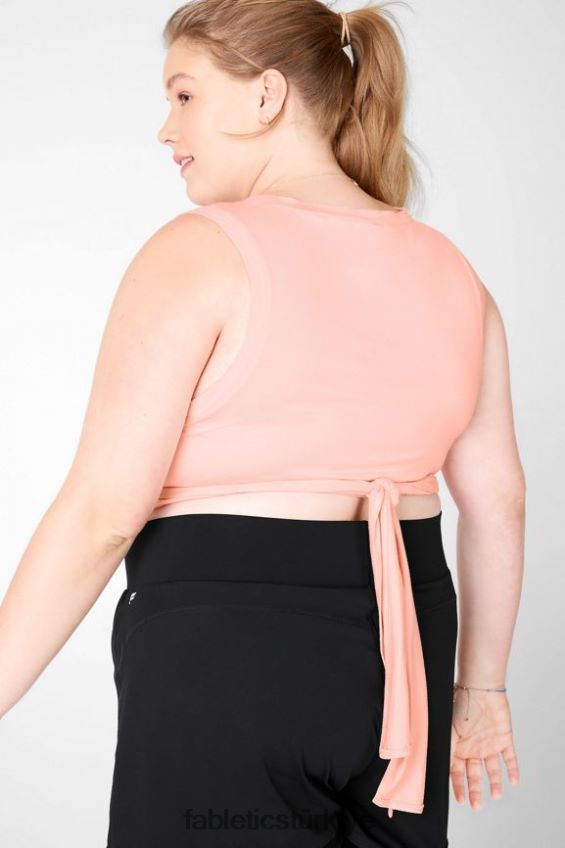 tr Fabletics kadınlar marissa bağlama tankı guava 40R06B2415