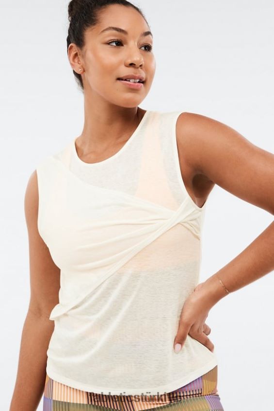tr Fabletics kadınlar miah ön büküm tankı Mascorpone peyniri 40R06B2344