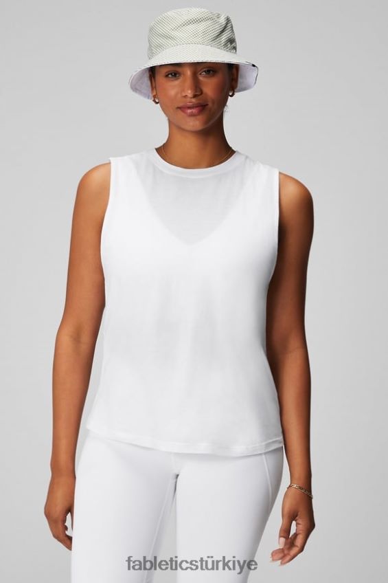 tr Fabletics kadınlar micah kas tankı klasik beyaz 40R06B2172