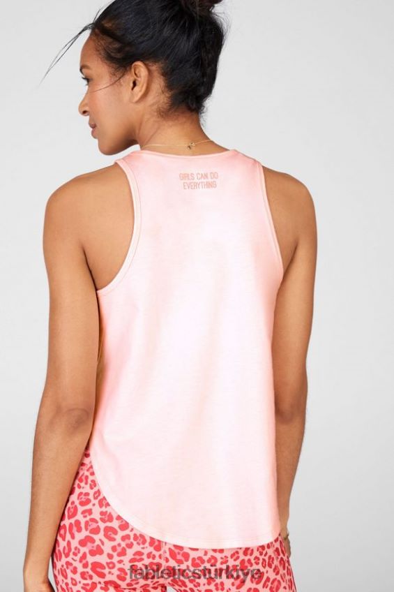tr Fabletics kadınlar oyun alanı tankı guava heather/kızlar her şeyi yapabilir 40R06B2399
