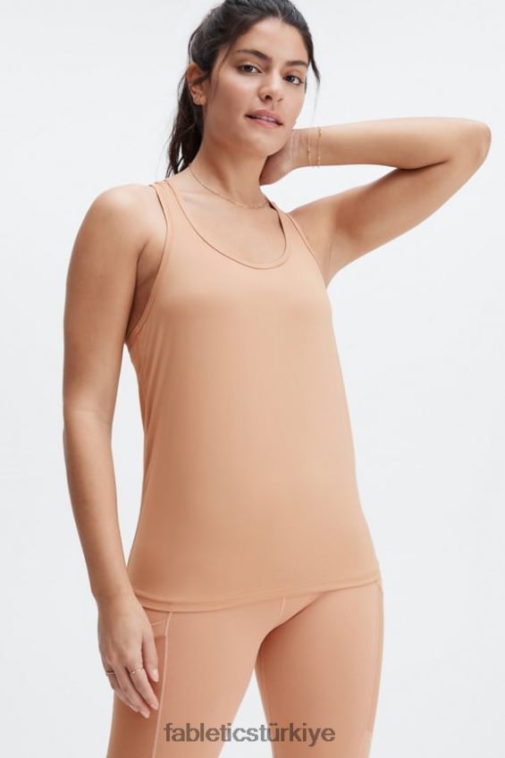 tr Fabletics kadınlar phoenix lite yarışçı sırtı tankı akçaağaç odunu 40R06B2192