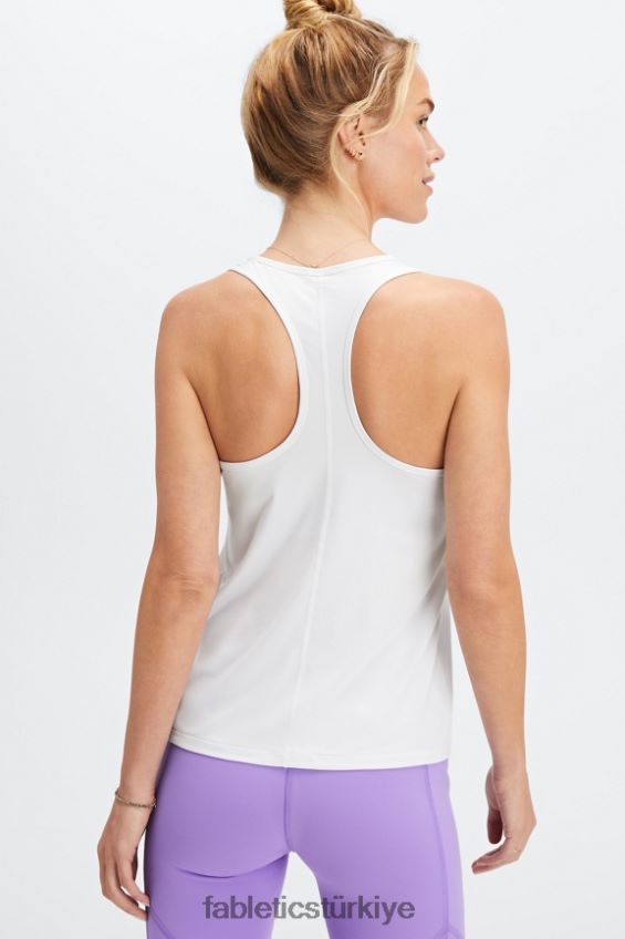 tr Fabletics kadınlar phoenix lite yarışçı sırtı tankı parlak beyaz 40R06B2190