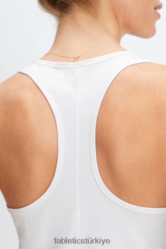 tr Fabletics kadınlar phoenix lite yarışçı sırtı tankı parlak beyaz 40R06B2190