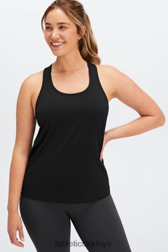 tr Fabletics kadınlar phoenix lite yarışçı sırtı tankı siyah 40R06B2183