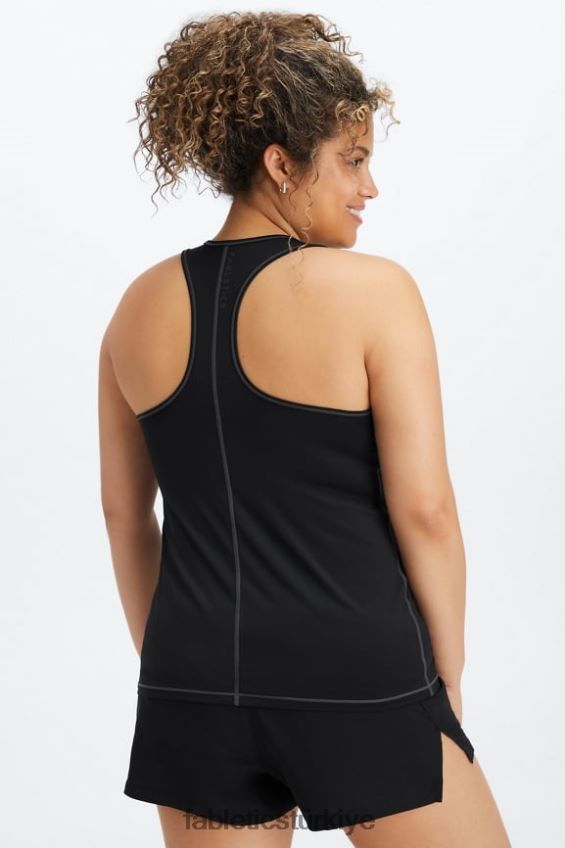 tr Fabletics kadınlar phoenix lite yarışçı sırtı tankı siyah 40R06B2187