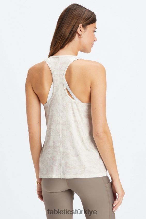 tr Fabletics kadınlar phoenix lite yarışçı sırtı tankı yumuşak beyaz mini yeni kamuflaj 40R06B2186