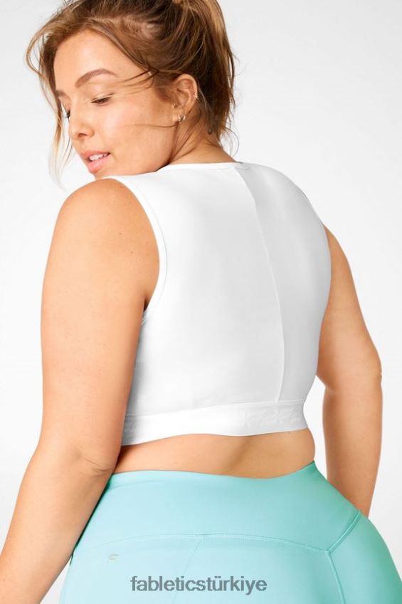 tr Fabletics kadınlar pia powertouch hafif ön bükümlü tank beyaz 40R06B2391