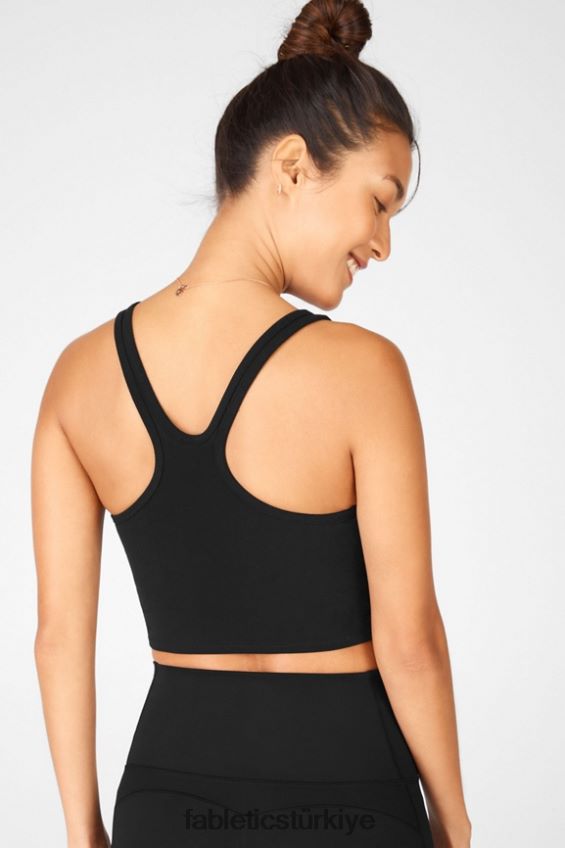 tr Fabletics kadınlar rylee heykel örgüsü atlet siyah 40R06B2337