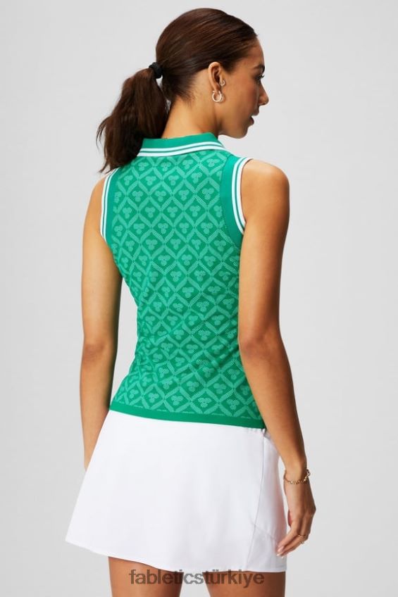 tr Fabletics kadınlar sorunsuz polo tankı fairway şato jakarlı 40R06B2166