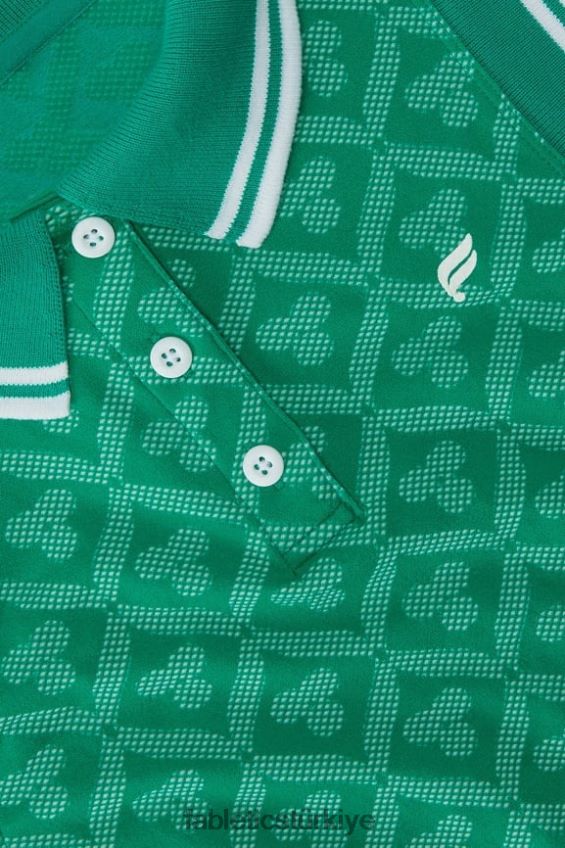 tr Fabletics kadınlar sorunsuz polo tankı fairway şato jakarlı 40R06B2166