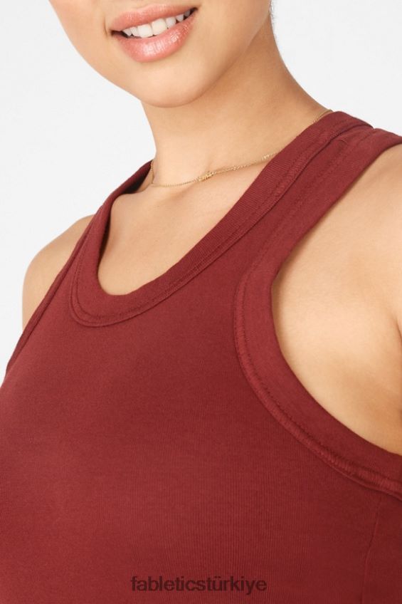 tr Fabletics kadınlar tinsley tankı umbria kırmızısı 40R06B2329