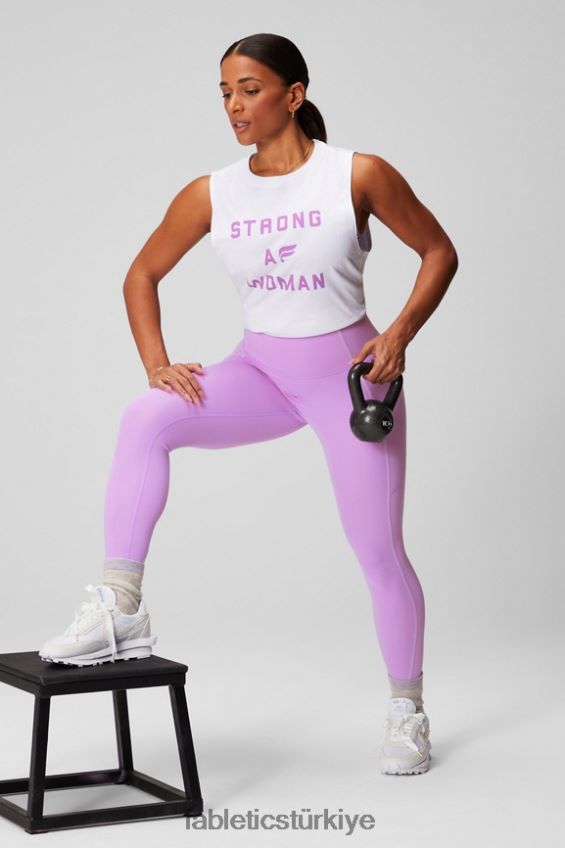 tr Fabletics kadınlar uluslararası gün kas tankı klasik beyaz/grafik 40R06B2168