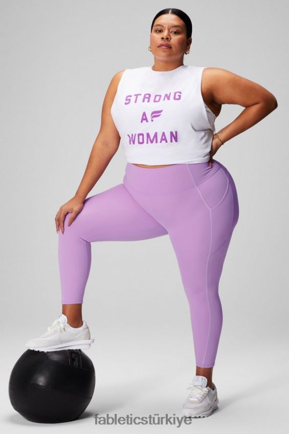 tr Fabletics kadınlar uluslararası gün kas tankı klasik beyaz/grafik 40R06B2169