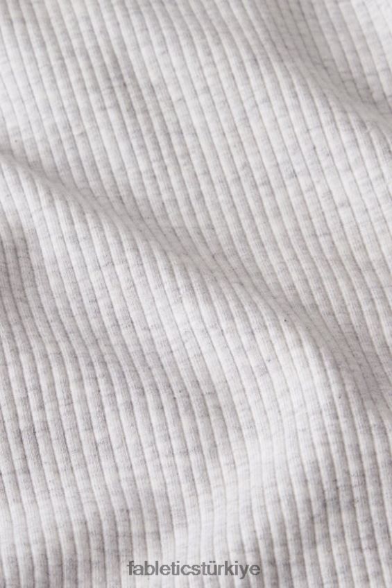 tr Fabletics kadınlar yüksek boyunlu kaburga tankı yumuşak gri funda 40R06B2142