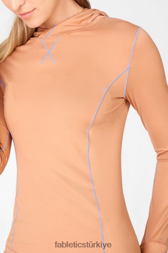 tr Fabletics kadınlar anka kuşu koşu kapşonlu driftscape/soluk iris 40R06B2470