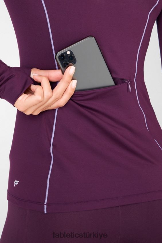 tr Fabletics kadınlar anka kuşu koşu kapşonlu erik mükemmel/menekşe 40R06B2471