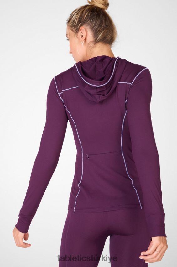 tr Fabletics kadınlar anka kuşu koşu kapşonlu erik mükemmel/menekşe 40R06B2471