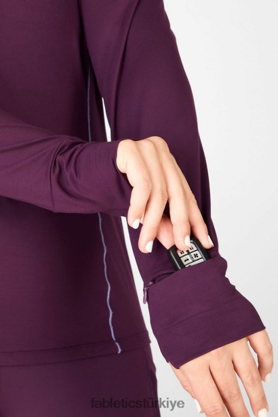 tr Fabletics kadınlar anka kuşu koşu kapşonlu erik mükemmel/menekşe 40R06B2472