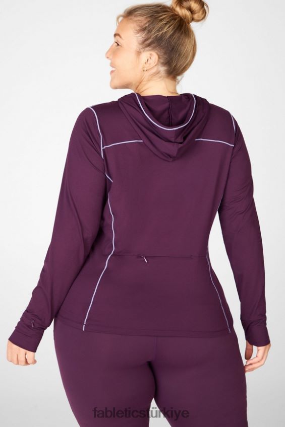 tr Fabletics kadınlar anka kuşu koşu kapşonlu erik mükemmel/menekşe 40R06B2472