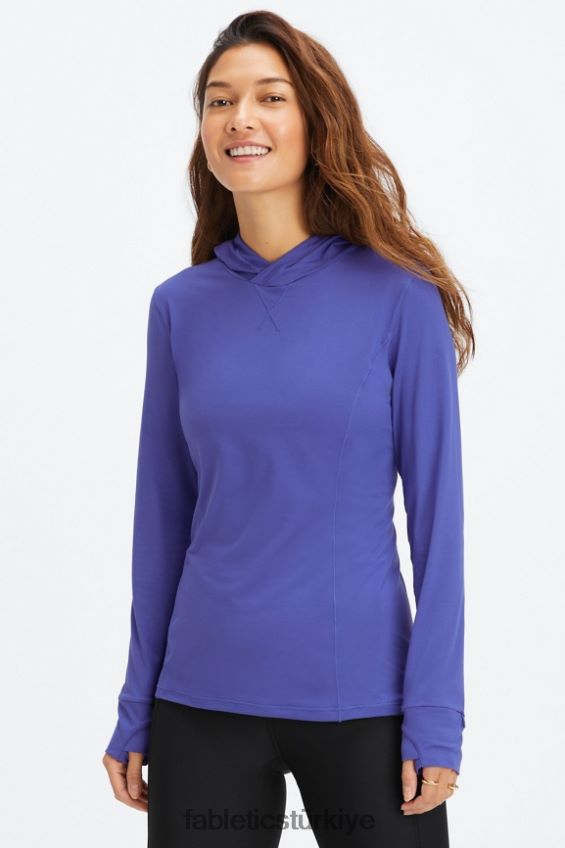 tr Fabletics kadınlar anka kuşu koşu kapşonlu indigo 40R06B2466